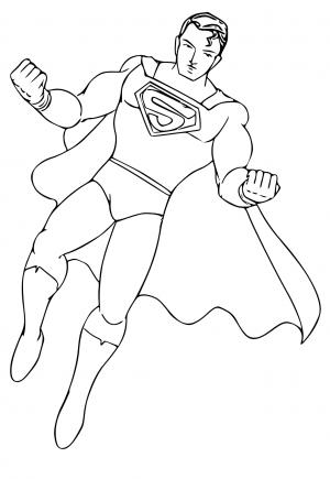 Free printable superman coloring pages for adults and kids