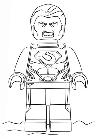 Lego man of steel coloring page free printable coloring pages