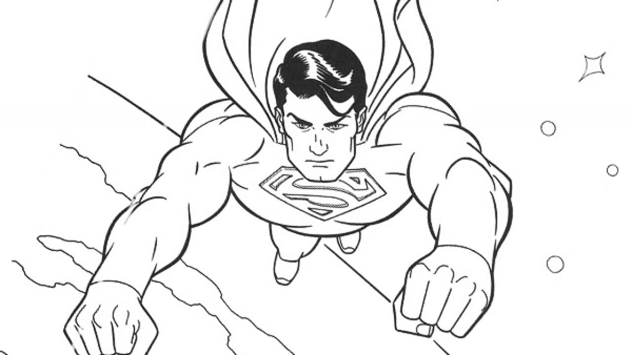 Superman coloring pages free for kids