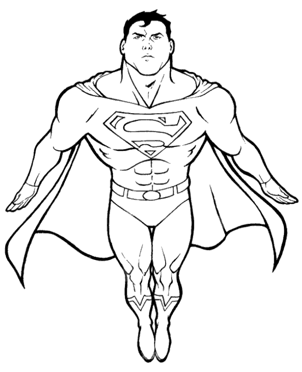 Superman imgae for coloring