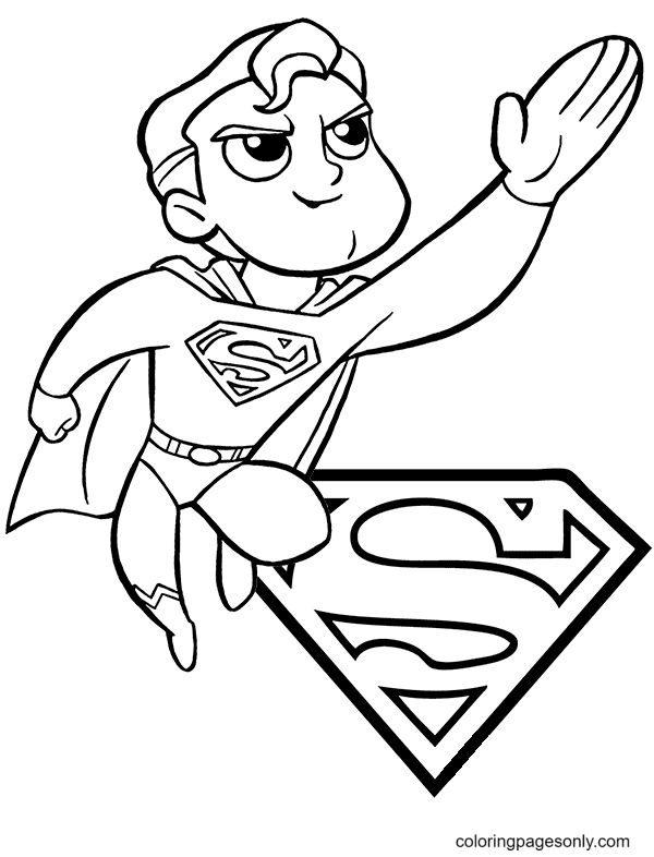 Superman coloring pages printable for free download