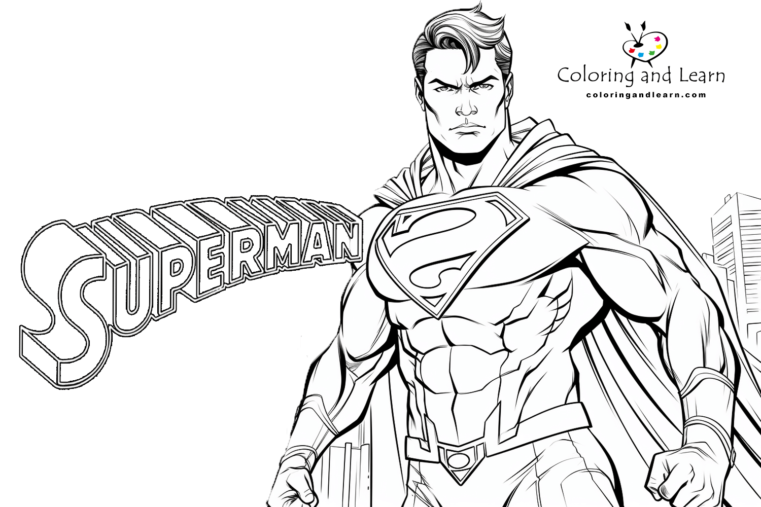 Superman coloring pages