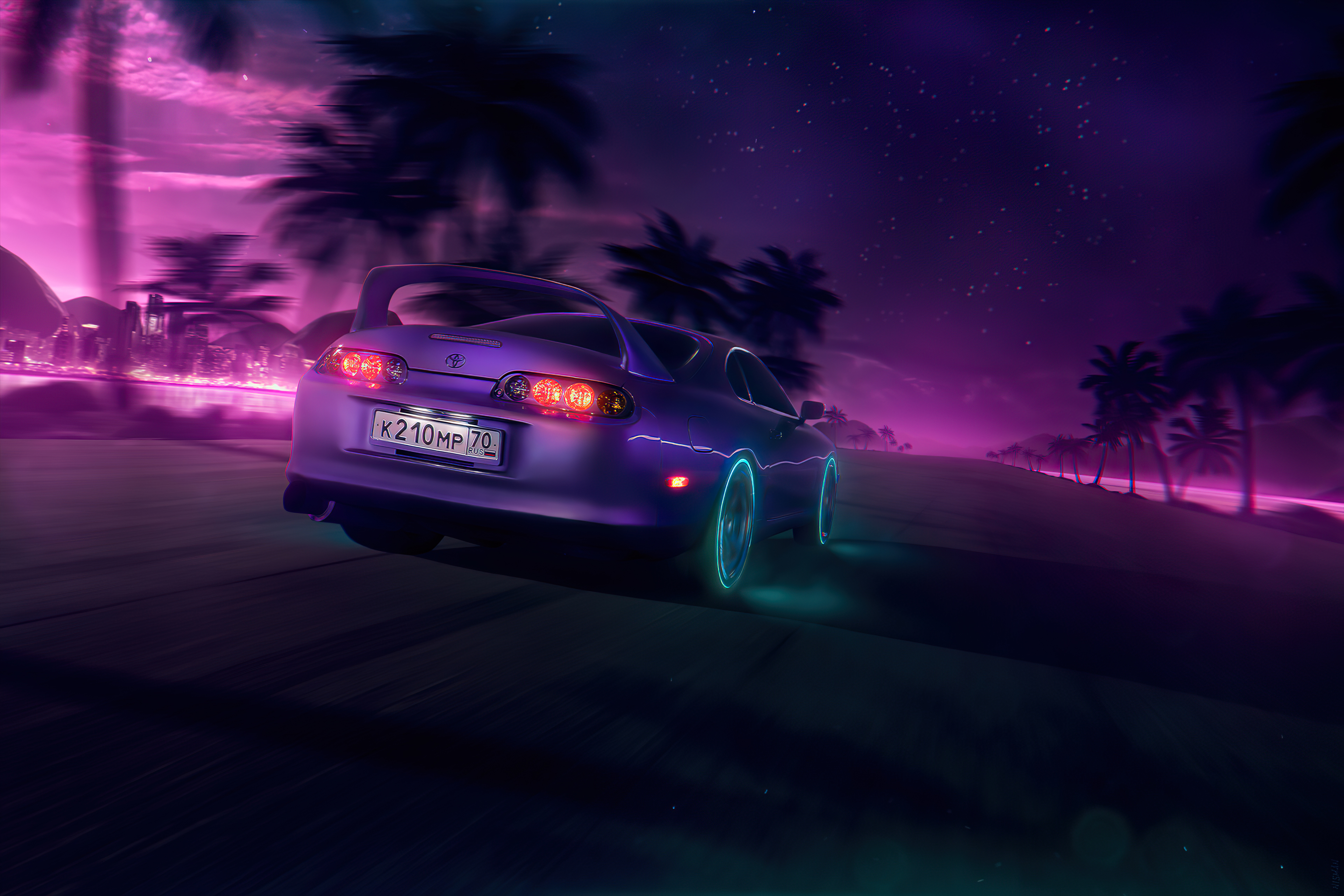 Neonnight toyota supra k hd cars k wallpapers images backgrounds photos and pictures