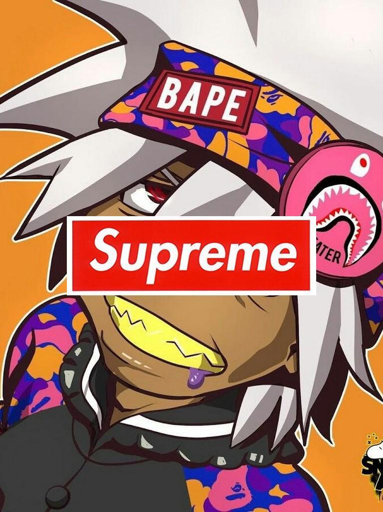 Supreme x bape iphone s on