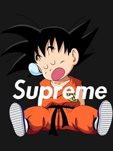 Goku x supreme wallpaper art