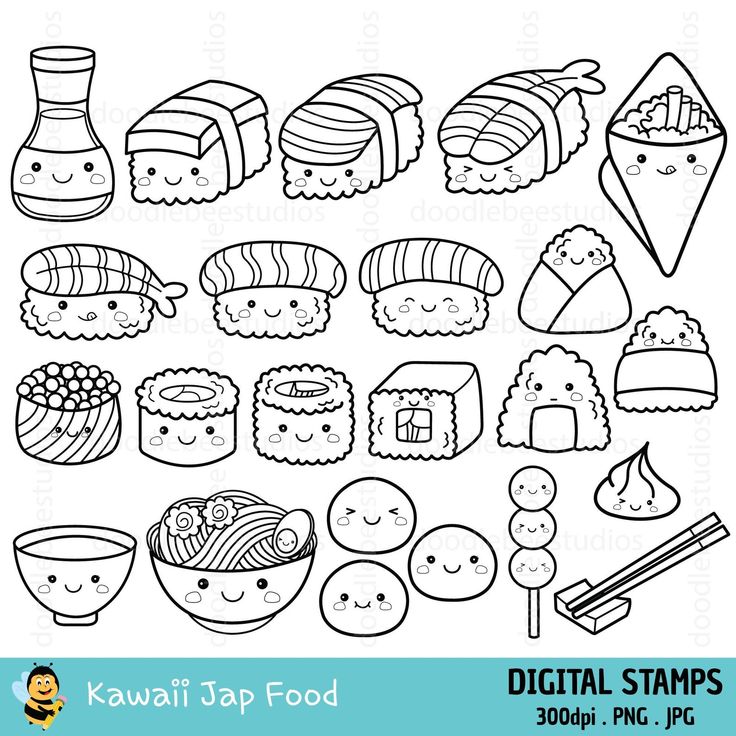 Kawaii sushi clipart kawaii sushi clipart cute sushi digital stamps cute japanese food clipart jap food coloring pages cute sushi rolls