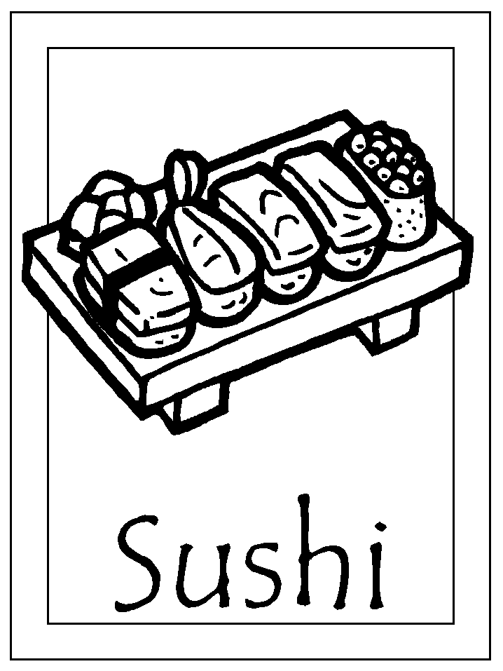 Sushi coloring page unique pin from jeane c japan for kids japan crafts japan