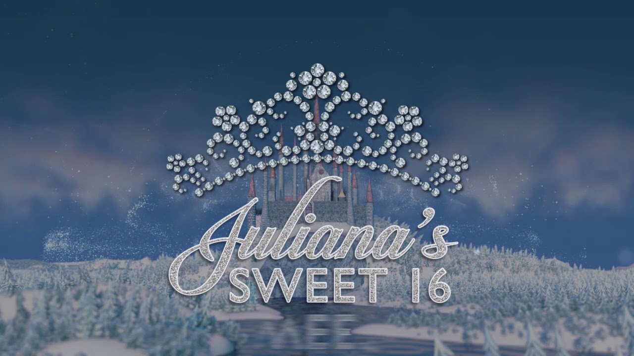 Sweet disney theme custom name animation motion graphic
