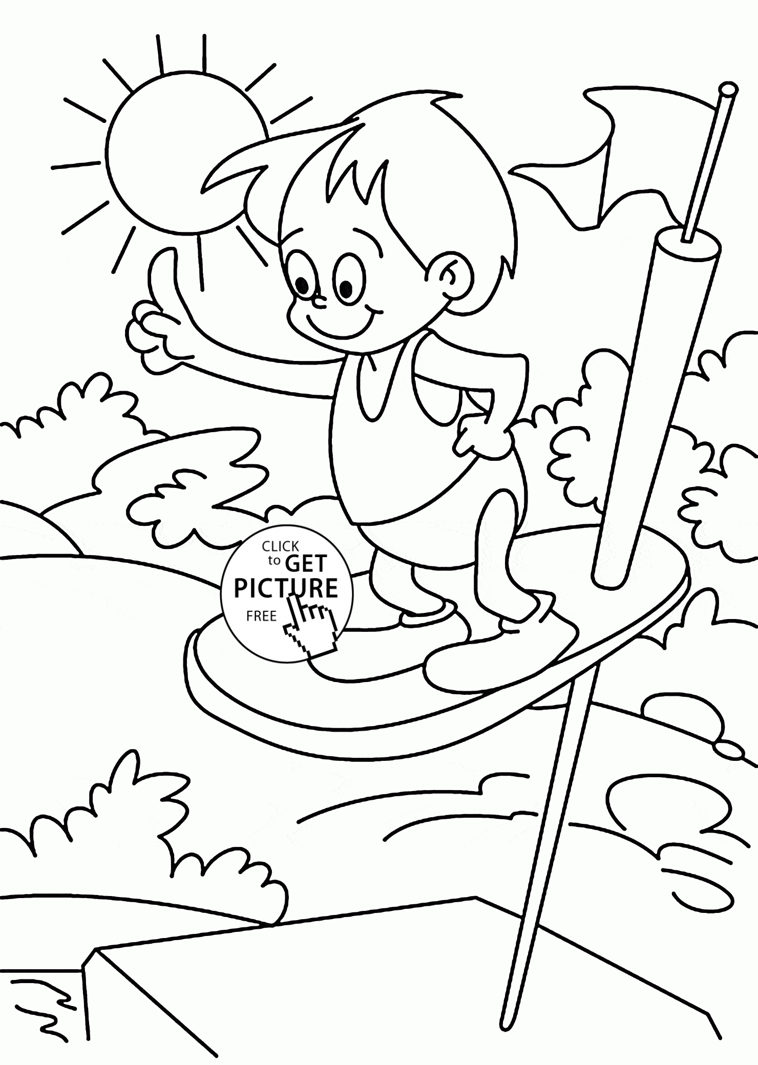 Summer swimming pool coloring page for kids seasons coloring pages printablesâ coloring pages pool drawing dinosaur coloring pages