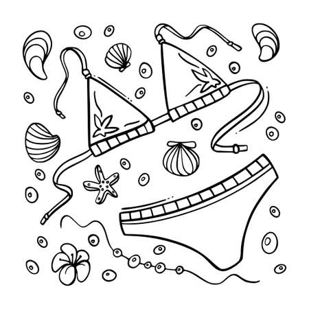 Swimming pool coloring page stock photos and images