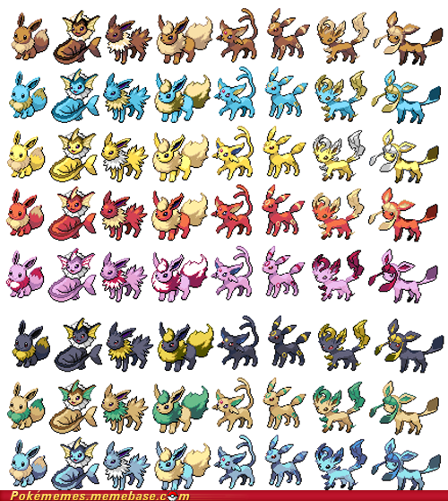 Palette swapped eeveelutions pokemon coloring pokemon coloring pages pokemon eevee