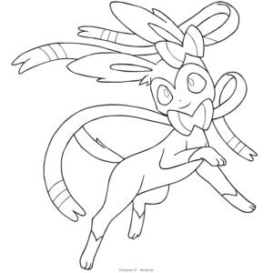 Sylveon coloring pages printable for free download