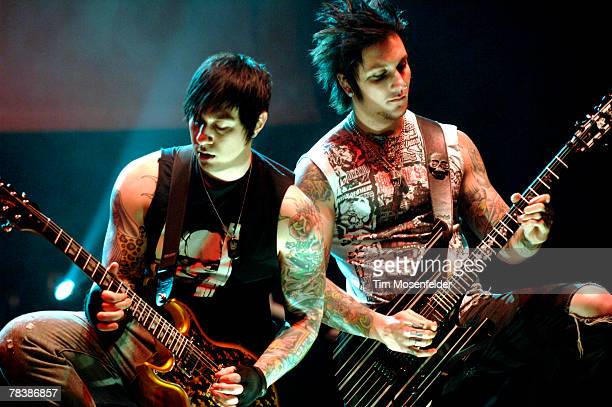 Zacky vengeance and synyster gates of avenged sevenfold perform news photo