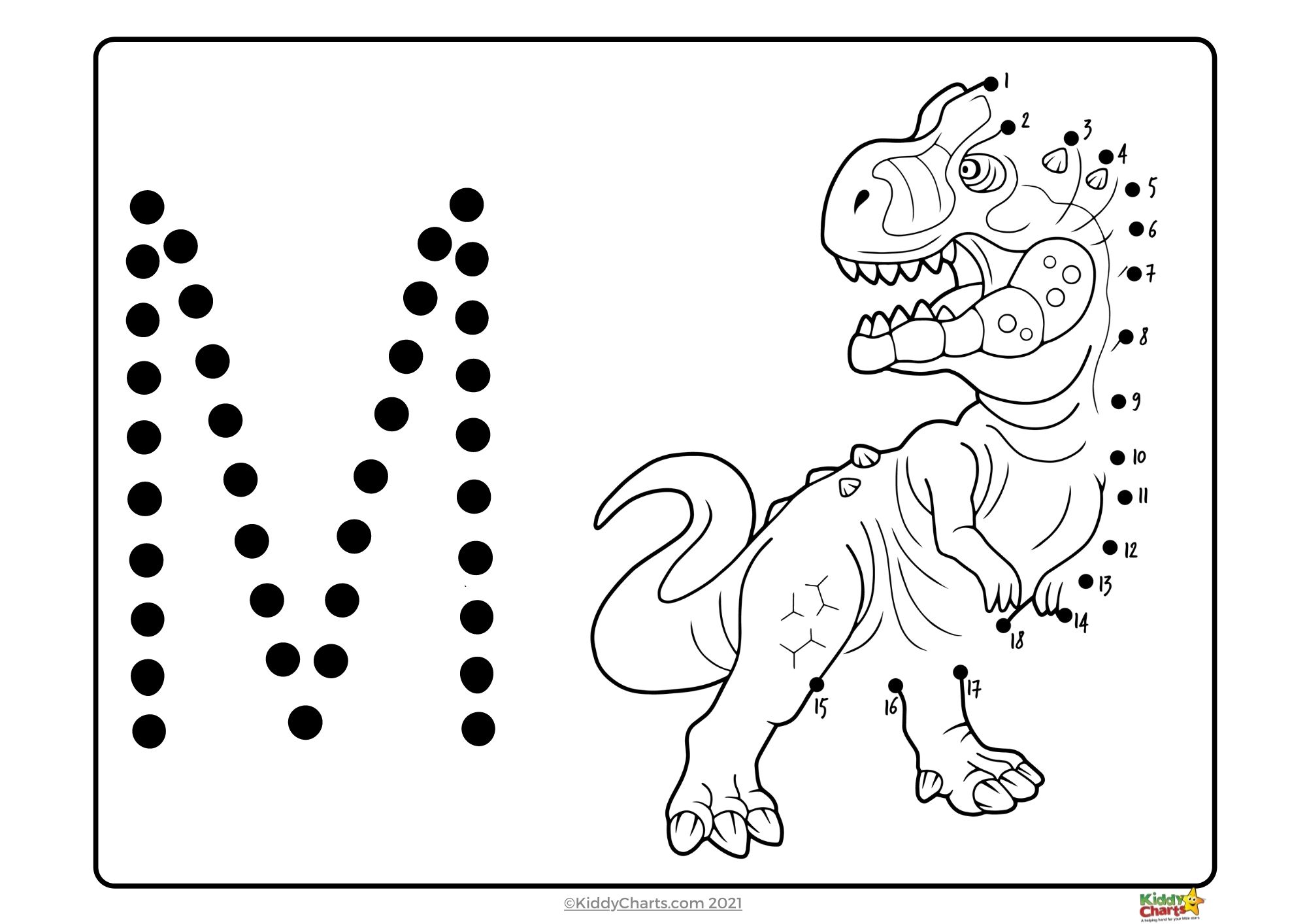 Dot to dot printables dinosaur and alphabet dot to dot