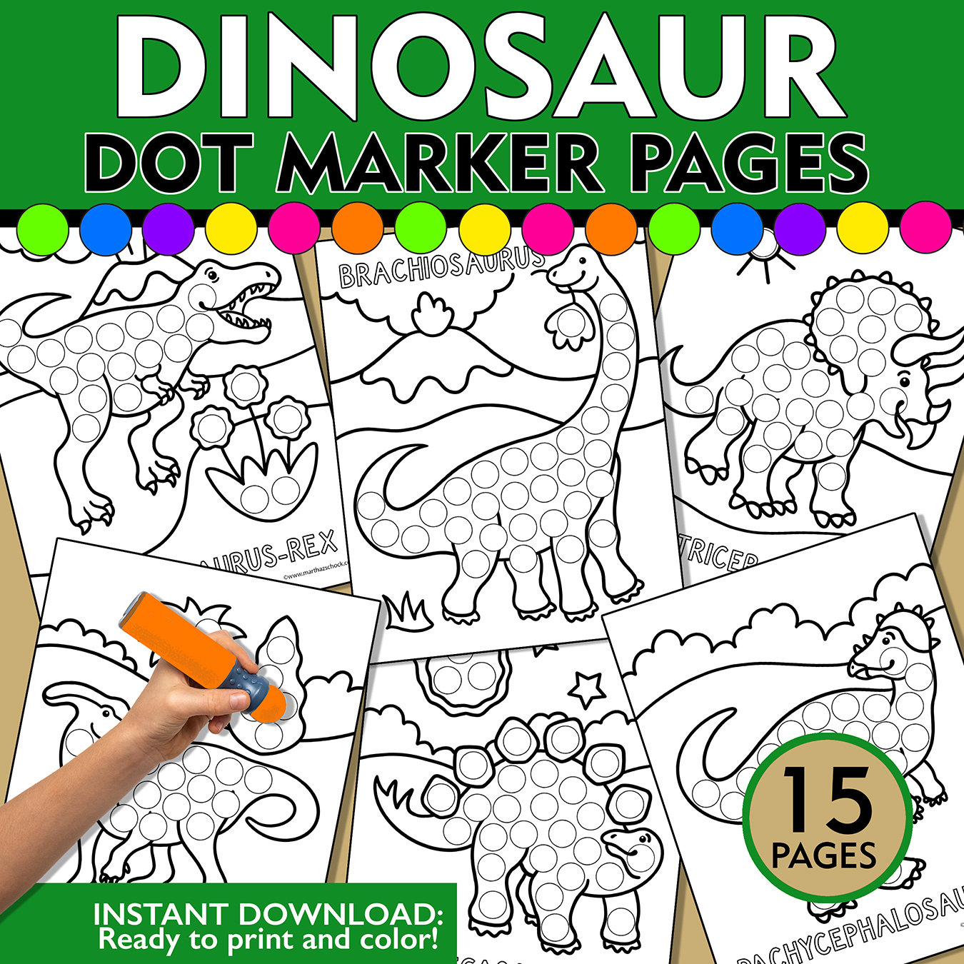 Dinosaur dot marker printable dinosaur do a dot dinosaur coloring pages dinosaur dot marker sheets dinosaur fine motor activity t