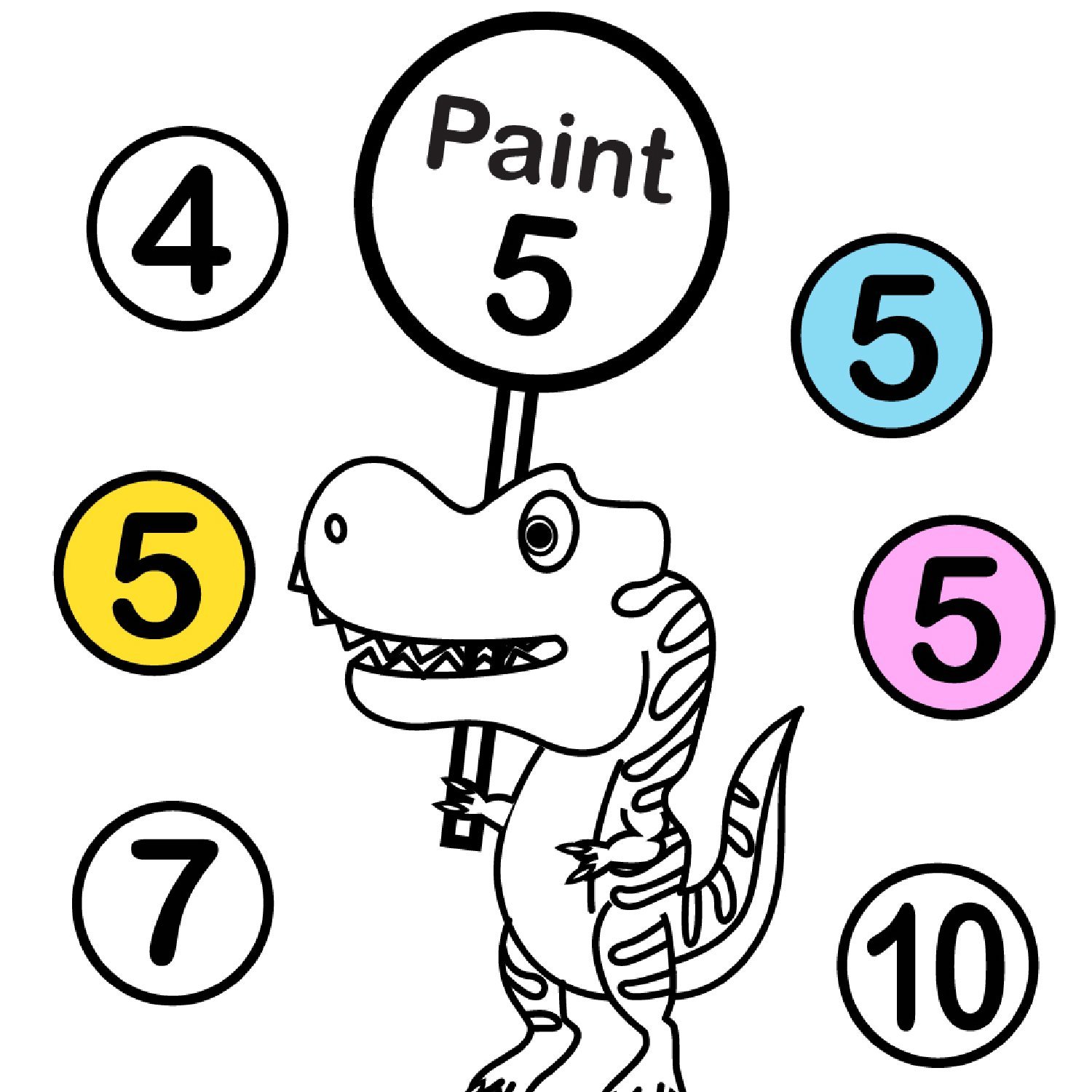 Dinosaur dot alphabet activity paint dot
