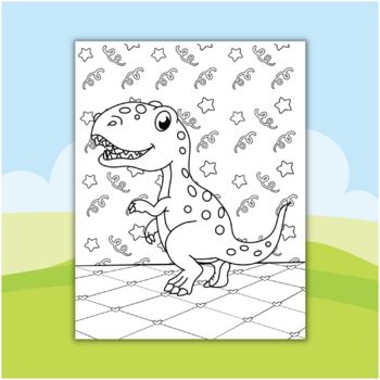 Printable dinosaur coloring sheets pages