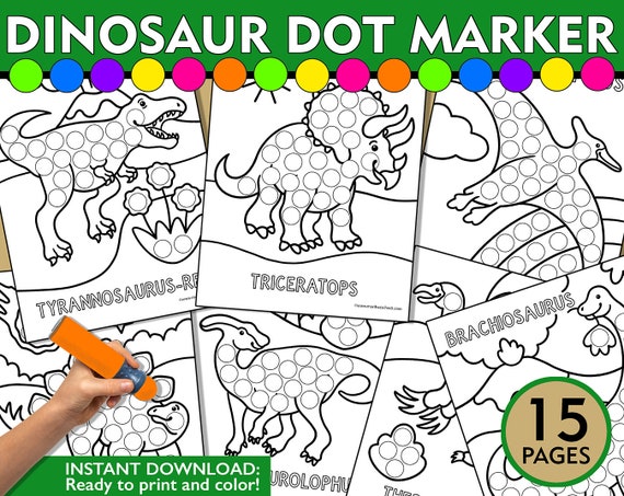 Dinosaur dot marker printable dinosaur do a dot dinosaur coloring pages dinosaur dot marker sheets dinosaur fine motor activity t