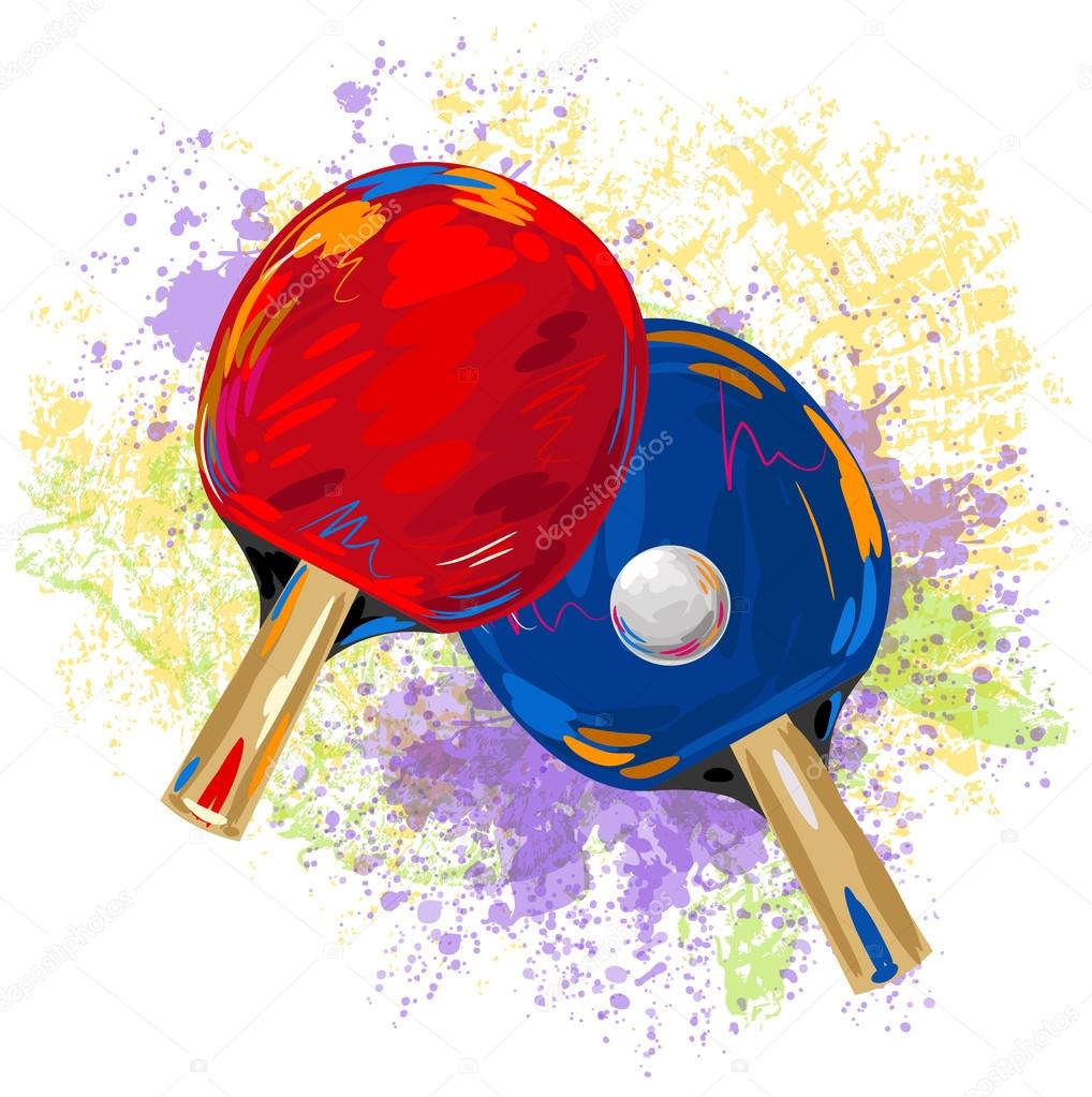 Table tennis stock vector image by vedvidarts