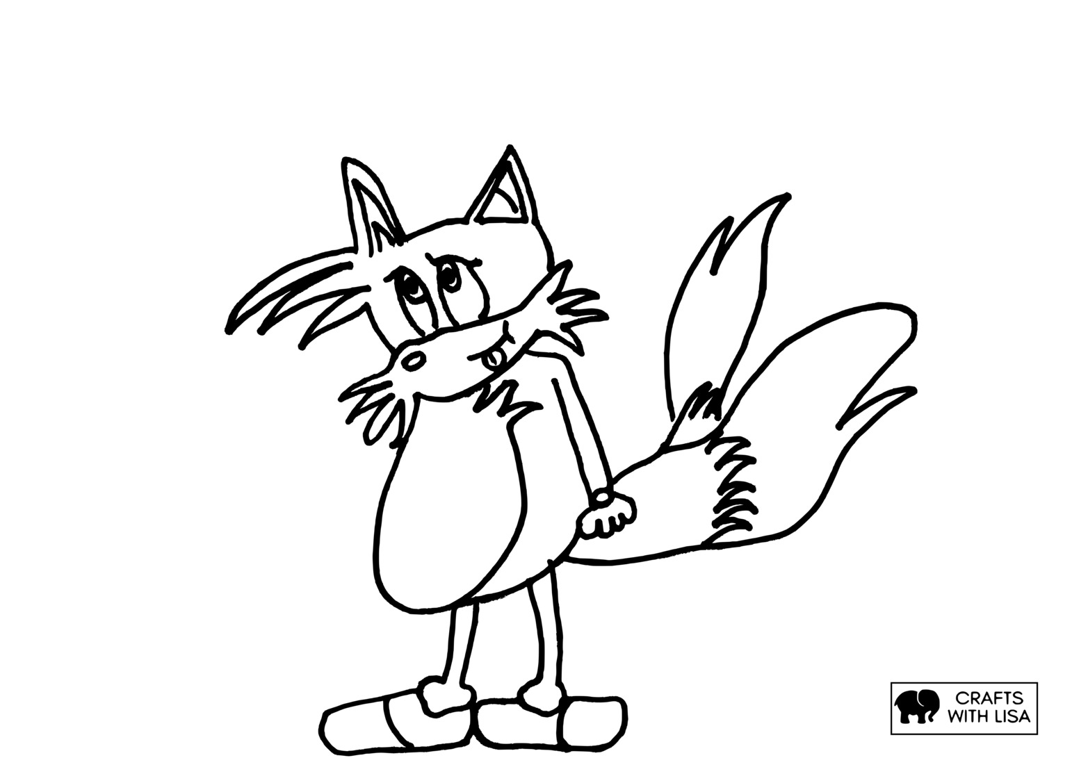 Miles tails prower coloring page