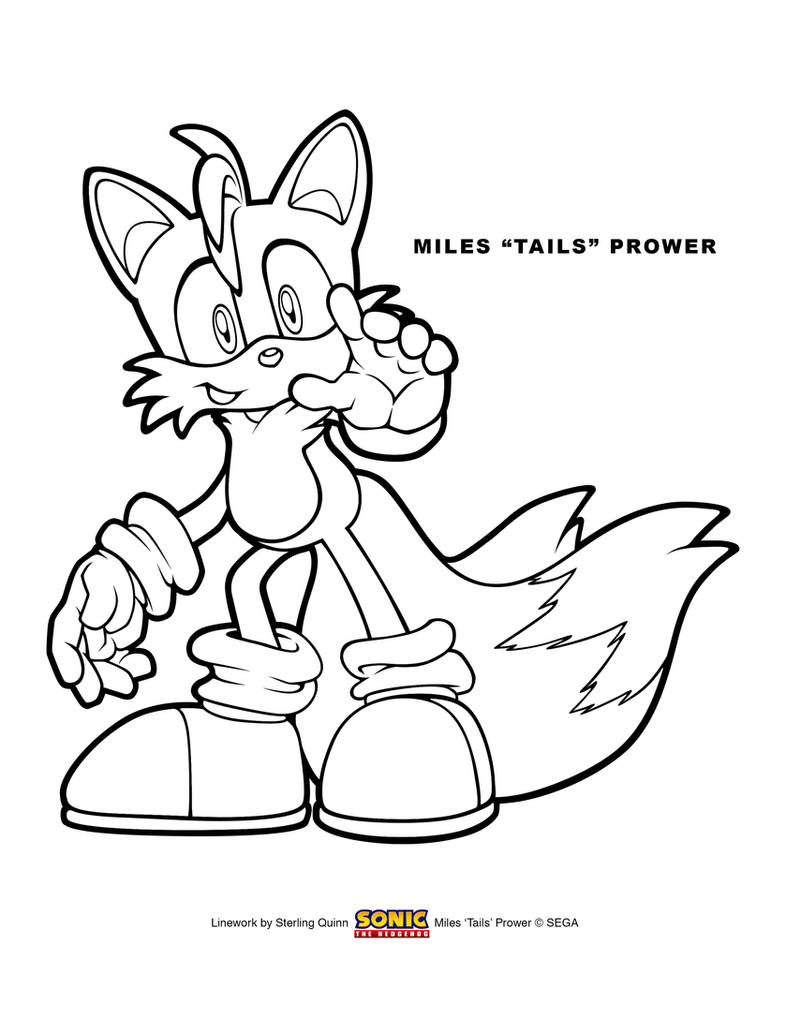 Miles tails prower coloring page x by sterlingquinn on
