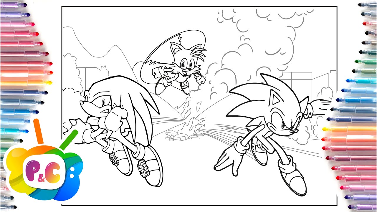 Sonic the hedgehog coloring pages sonic tails knuckles coloring elektronoiajjd