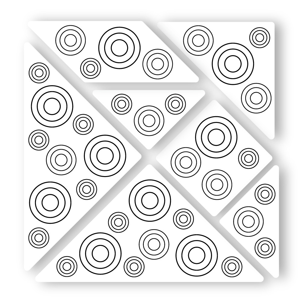 Begsonland wall tangram coloring circles