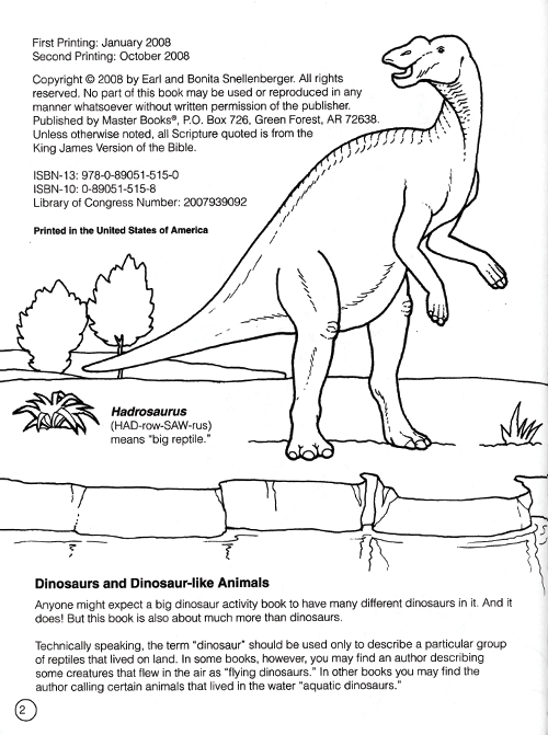 The wonders of gods world dinosaur activity book creation today