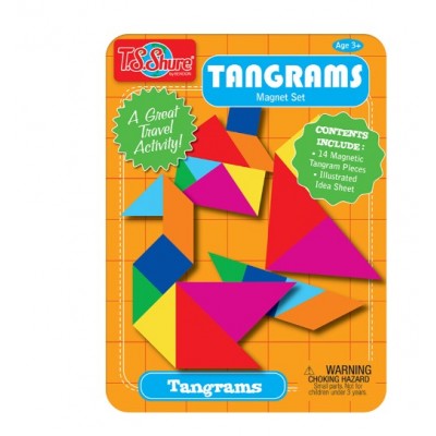 Mini magnetic tin tangrams