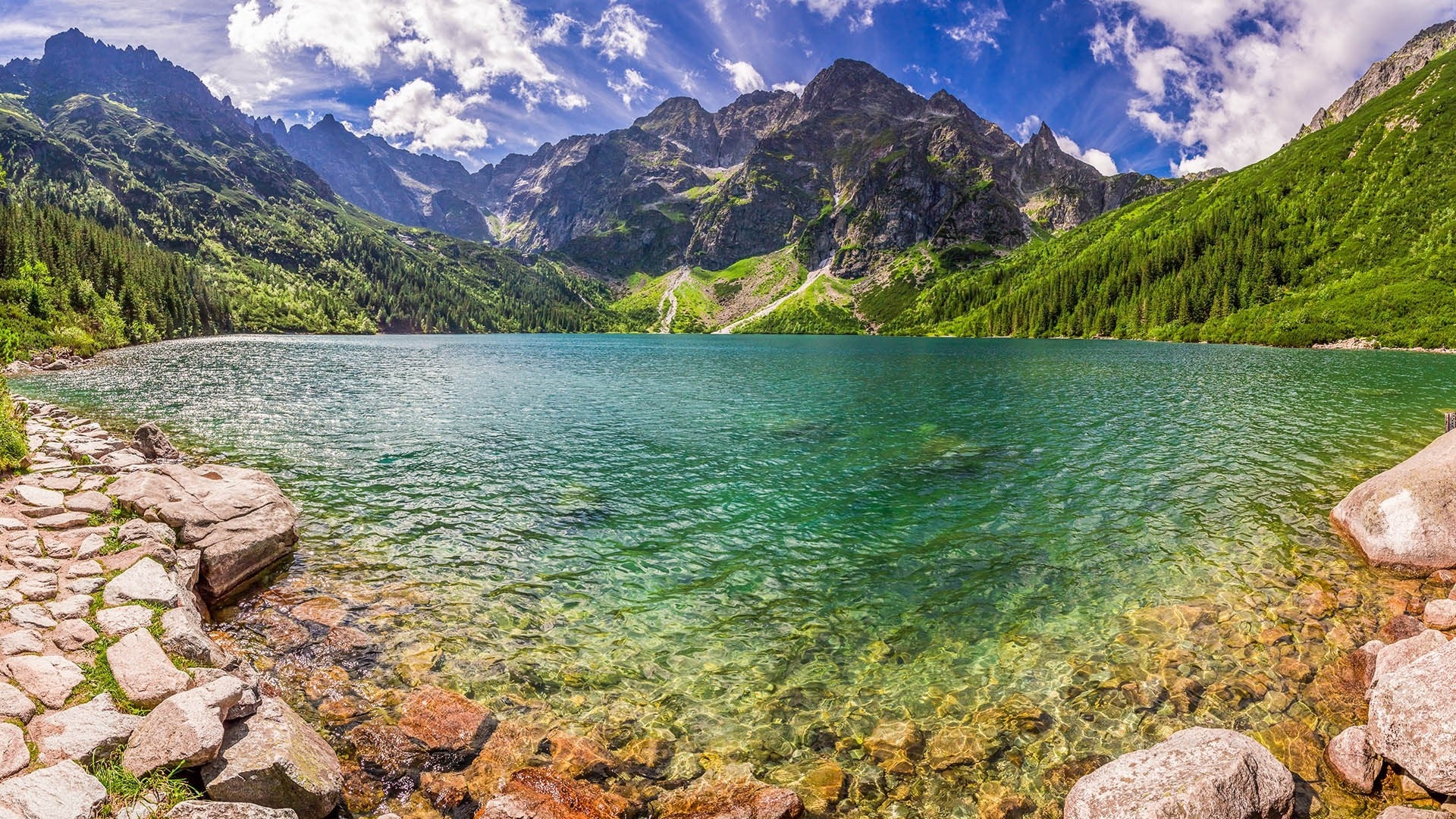 Morskie oko lake in tatra national park poland x rwallpapers