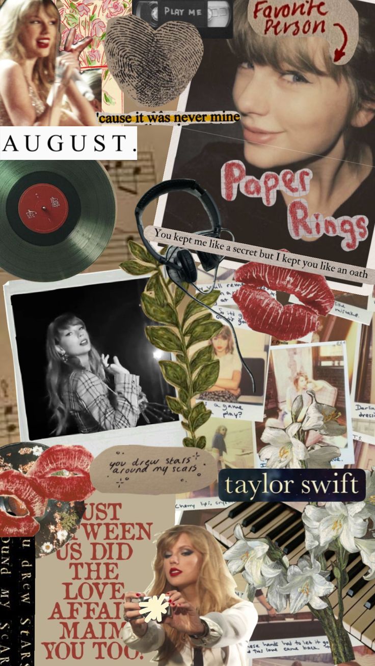 Taylorswift aesthetic collage shuffle evermore taylor swift wallpaper taylor swift posters magazine collage