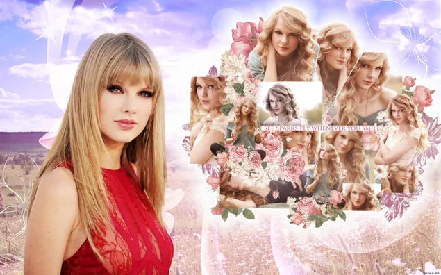 Taylor swift photo collage hd wallpaper download