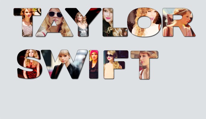 Taylor swift name collage
