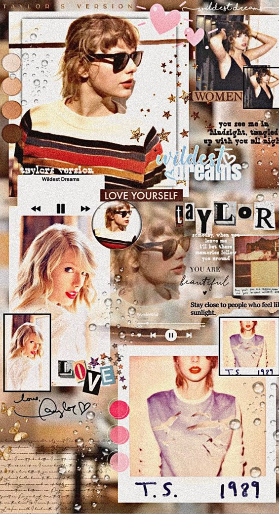Taylor swift collage wallpaper ideas wildest dreams collage