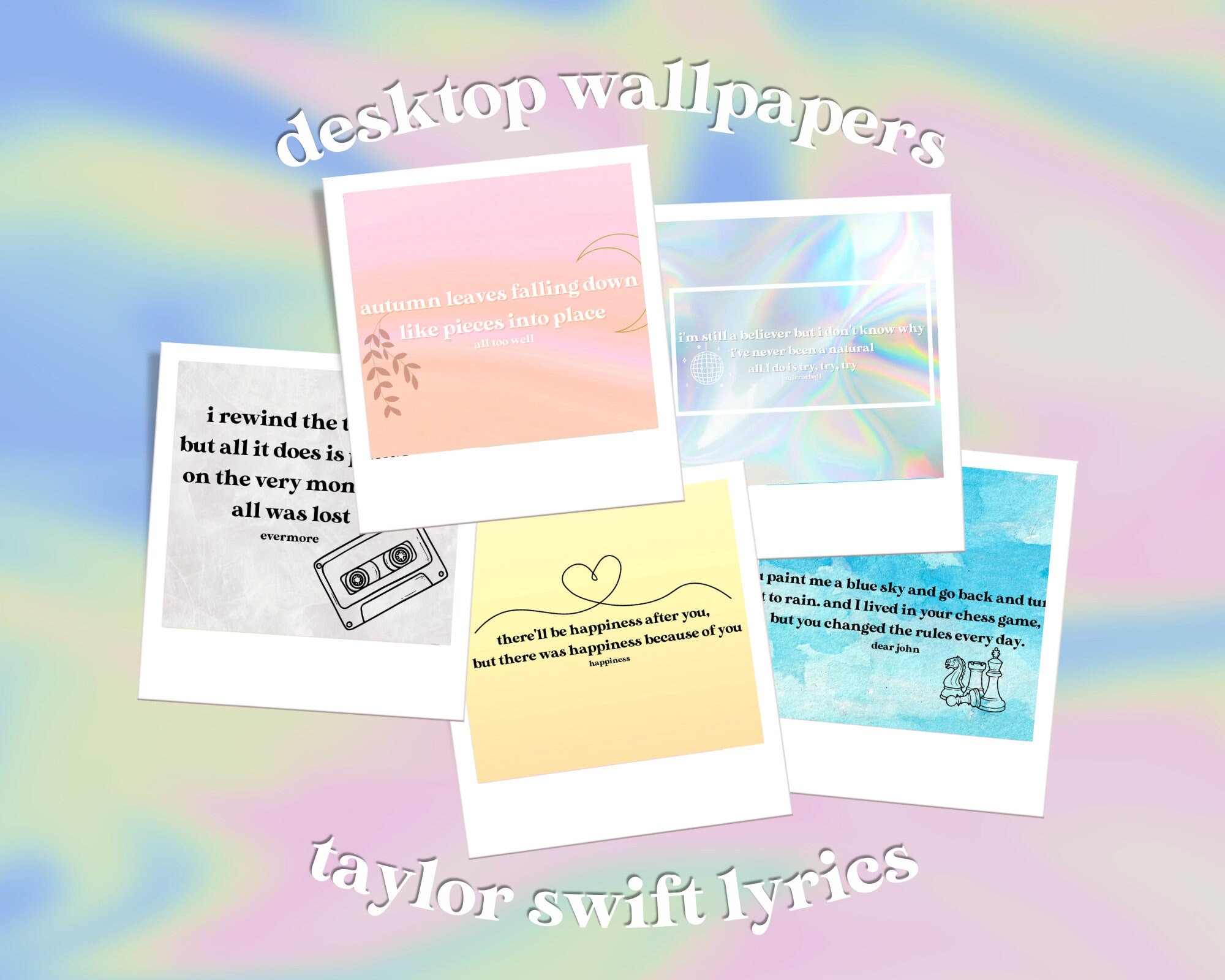 Taylor swift spruchlyrics als desktop wallpapers fãr