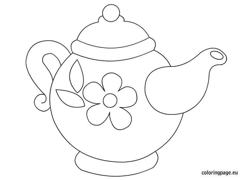 Teapot coloring page coloring pages spring coloring pages girls tea party