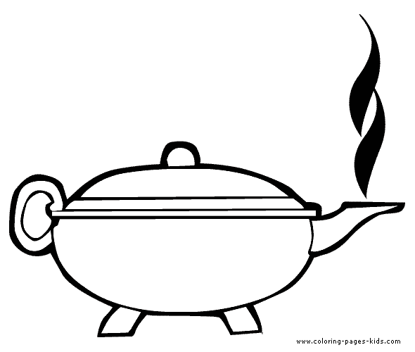 Teapot color page