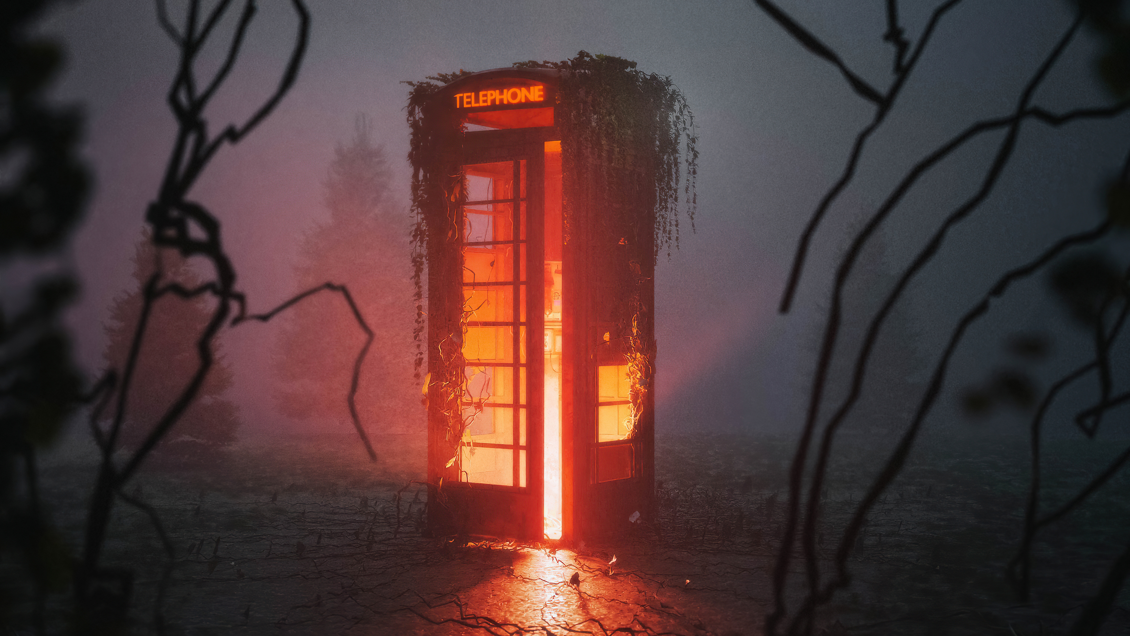 Telephone booth k hd artist k wallpapers images backgrounds photos and pictures