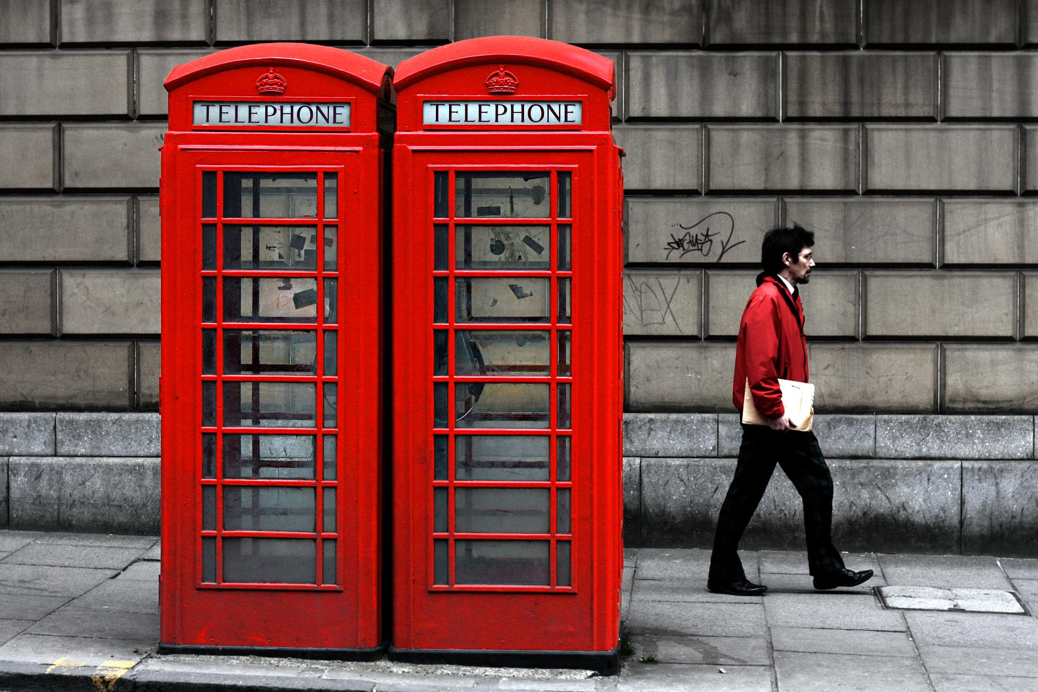 Wallpaper telephone booth red payphone public space telephony city outdoor structure door street facade x