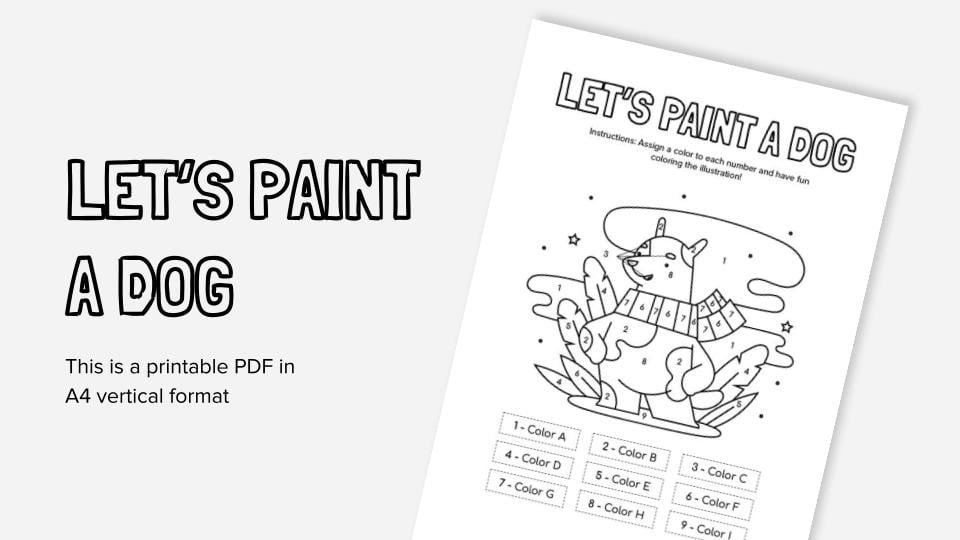Printable coloring worksheets by number in pdf format for kids