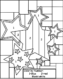 Color by number free coloring pages