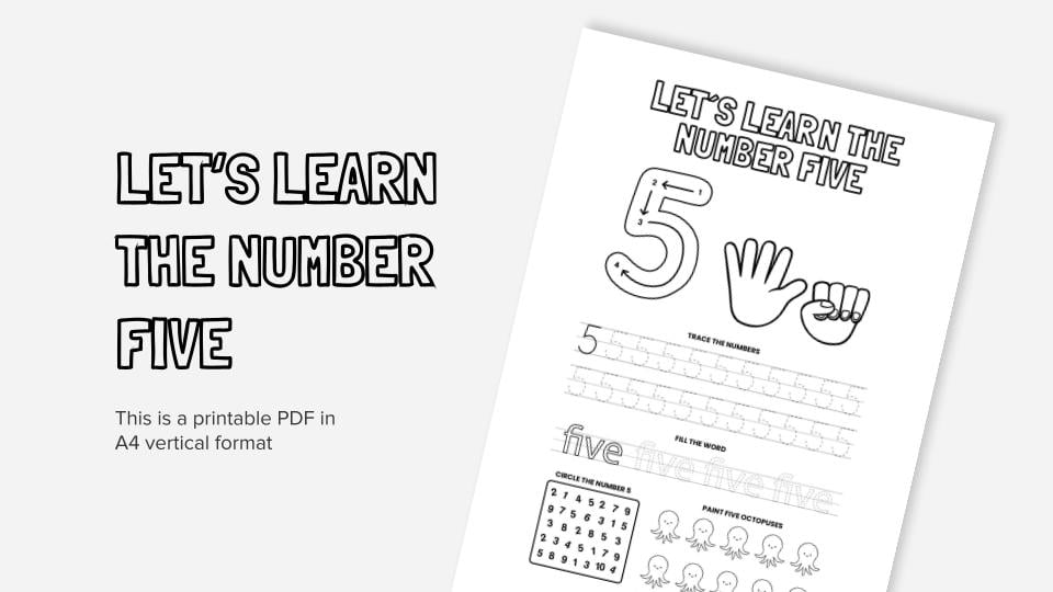 Lets learn the number nine printable coloring worksheet