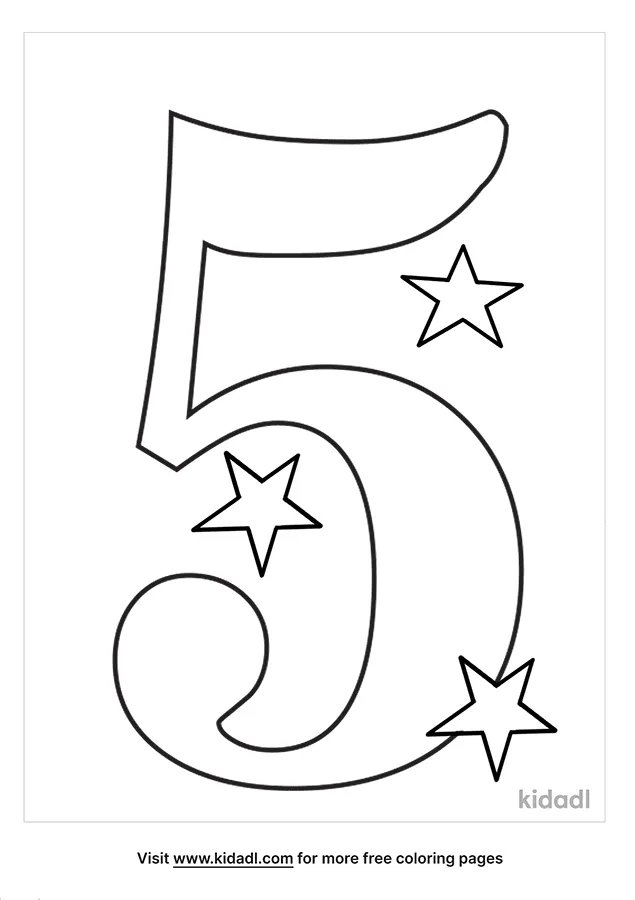 Free number coloring page coloring page printables