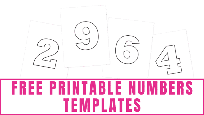 Free printable numbers templates