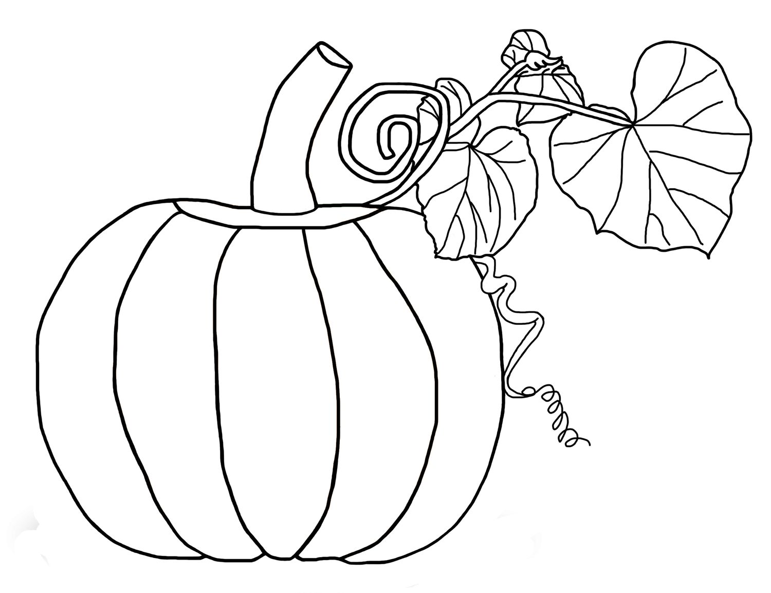 Free pumpkin coloring pages for kids