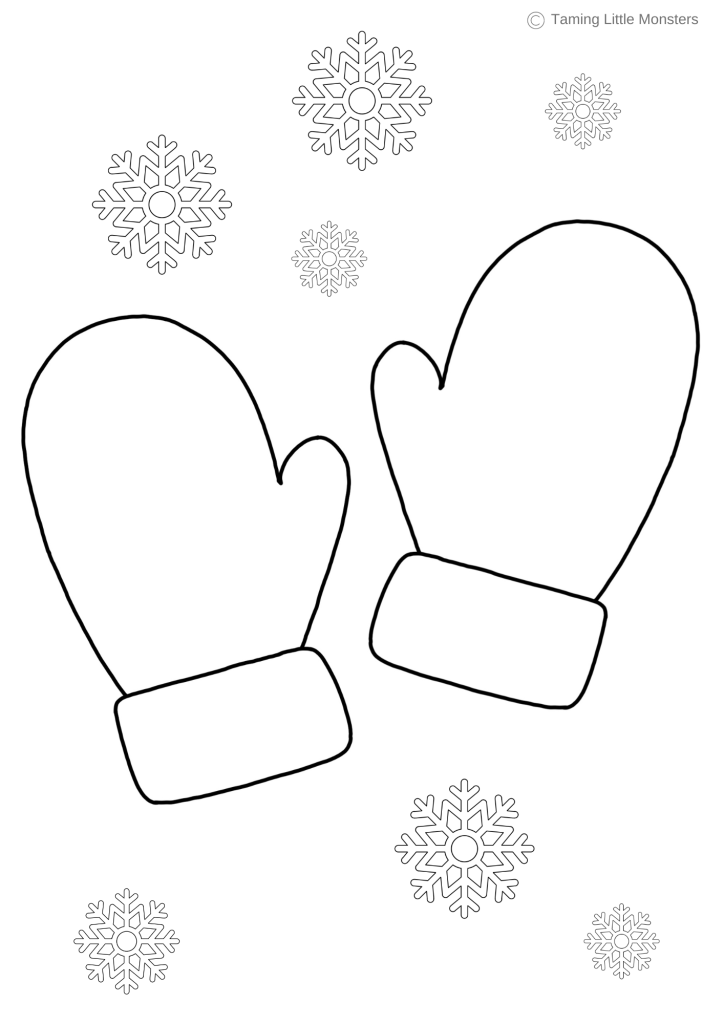 Free printable winter coloring pages for kids