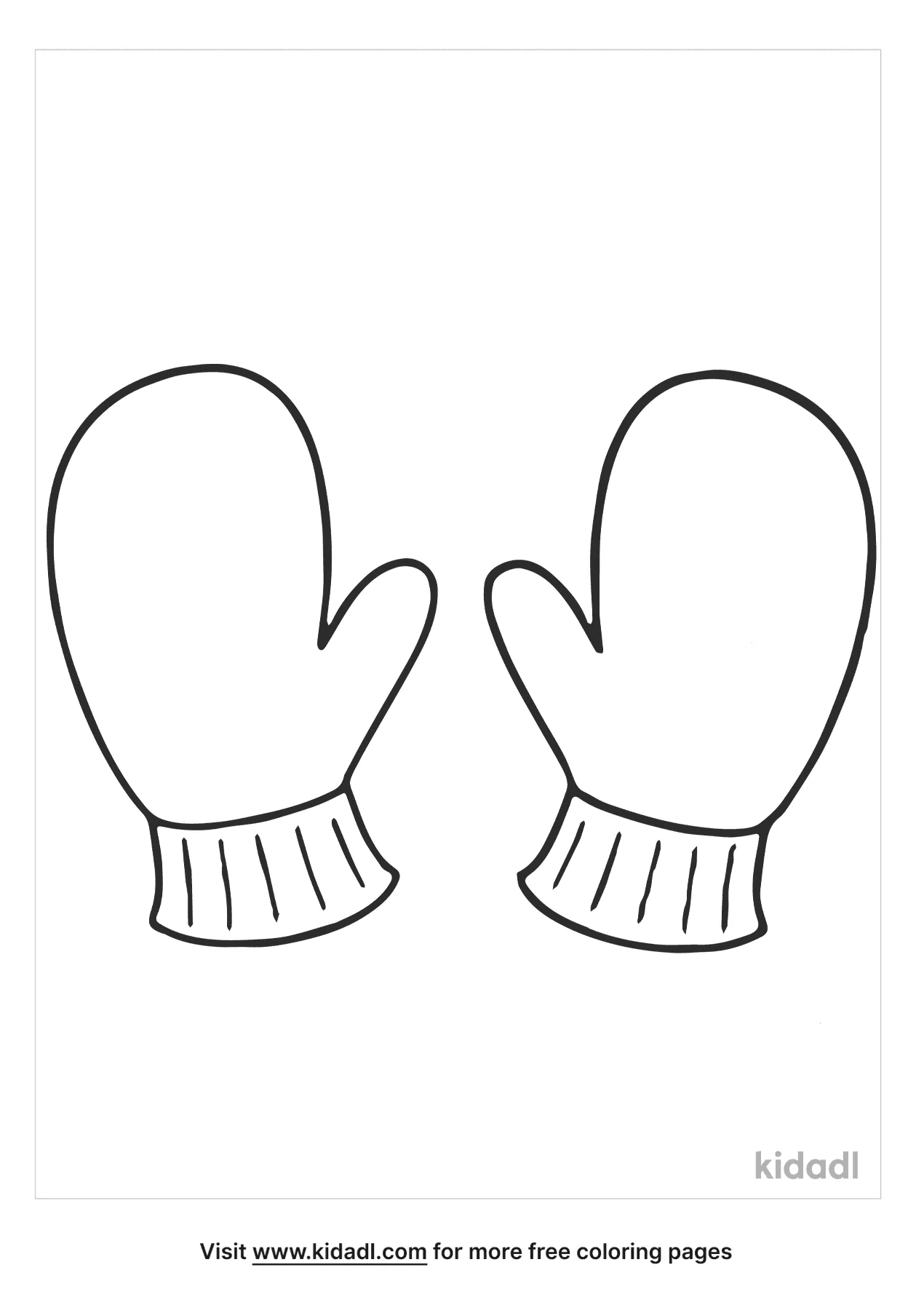 Free mittens coloring page coloring page printables