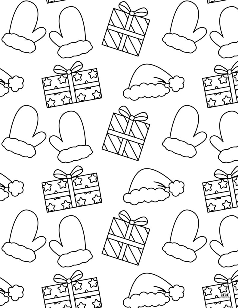 Mitten coloring pages templates