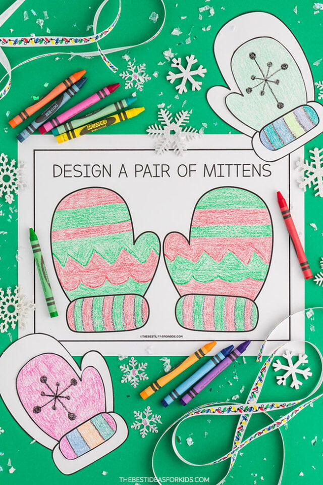 Mitten template free printables