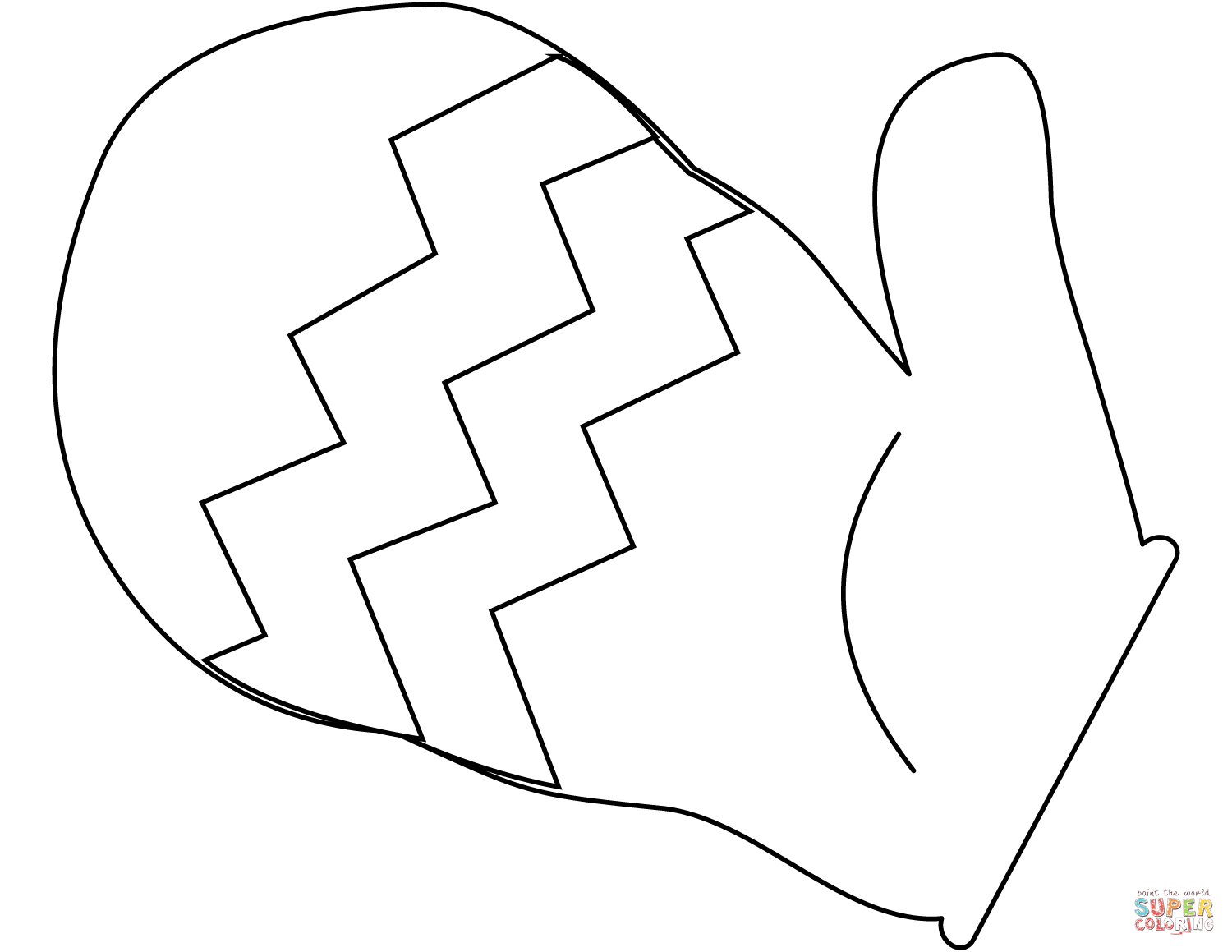 Mitten coloring page free printable coloring pages